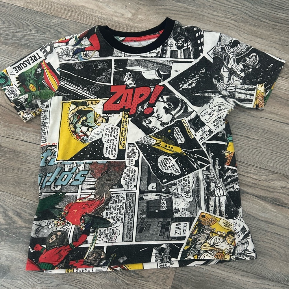 Vox populi gravity comic strip zap tee boys size 8